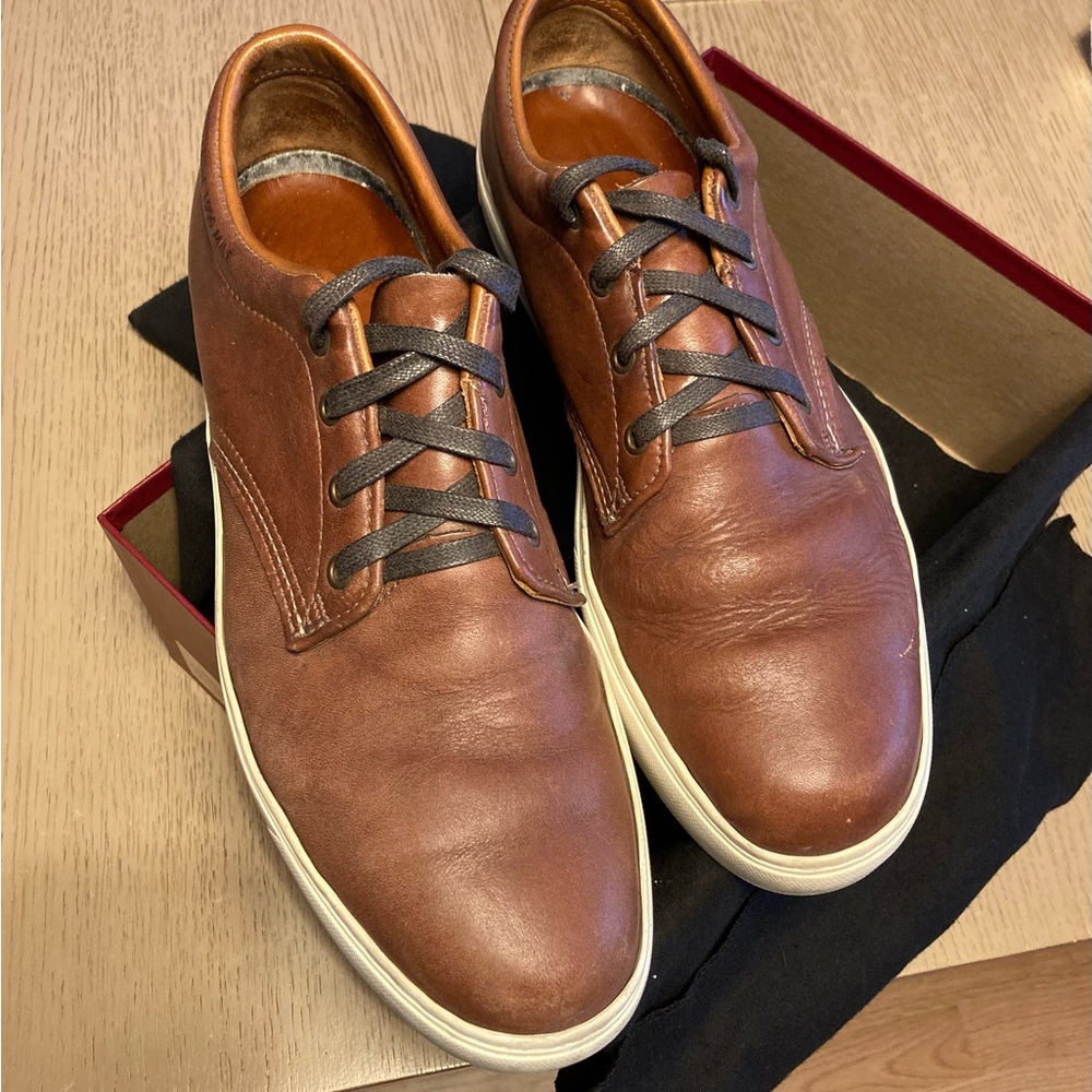 Wolverine Brown 1000 Mile Leather Sneakers